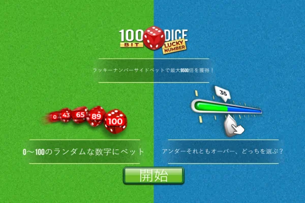 100ビットダイスラッキーナンバー